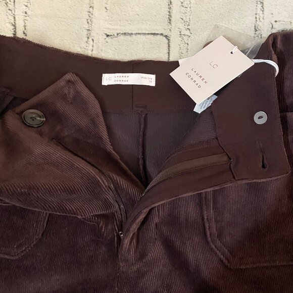 Lauren Conrad High Rise Wide Leg Cropped Pants 16 - Picture 10 of 13